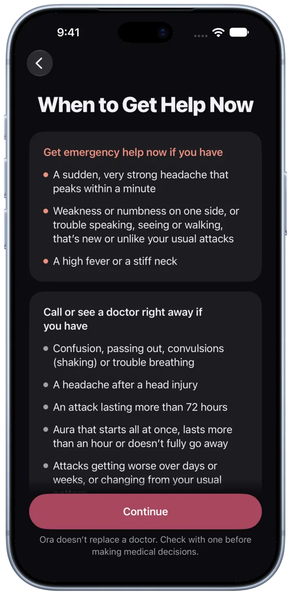 When to Get Help Now: when to get emergency help and when to call or see a doctor